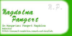 magdolna pangert business card